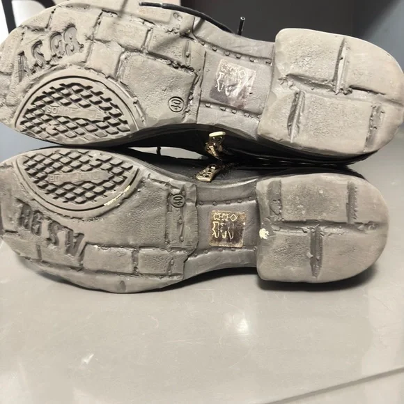 A.S.98 Black and Brown Combat Boots - Picture 4 of 7